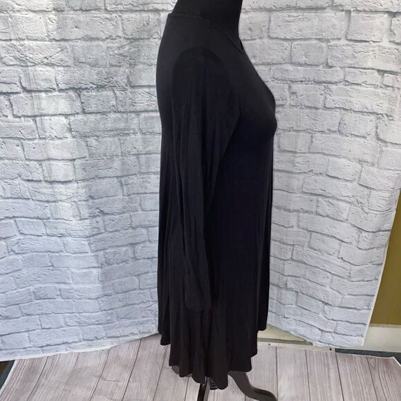 Old navy scoopneck Longsleeve fit and flare dress black sz XS women - Picture 4 of 8